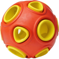 Игрушка для собак Homepet Silver Series Мяч / 78977 (красно-желтый) - 