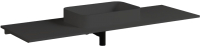 Столешница для ванной Umy Home Shelf 150x50 / UM30124RF (U-Solid, черный матовый) - 