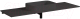 Столешница для ванной Umy Home Shelf 150x50 / UM30124RF (U-Solid, черный матовый) - 