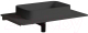 Столешница для ванной Umy Home Shelf 80x50 / UM30121RF (U-Solid, черный матовый) - 