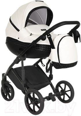 Детская универсальная коляска Tutis Mimi Style Galaxy 2 в 1 / 1182391 (черный/белый)