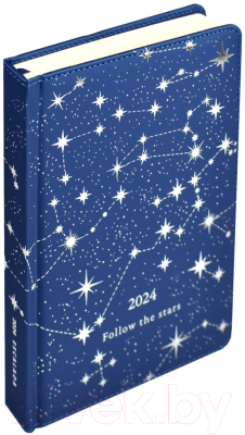 Ежедневник Escalada Софт-Тач. Астрологический 2024 / 63729 (200л, синий металлик)