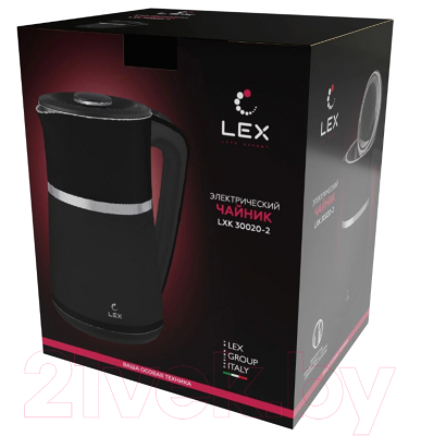 Электрочайник Lex LXK 30020-2 (черный)