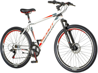 Велосипед Visitor Hunter D1 27.5 2020 / 1280030 (19, белый/серый/красный) - 