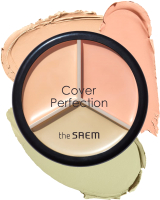 Консилер The Saem Cover Perfection Triple Pot Concealer тон 03 Correct Up Beige - 