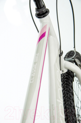 Велосипед Explorer Classy Lady 26/19 2021 / 1261023 (белый/розовый/серый)