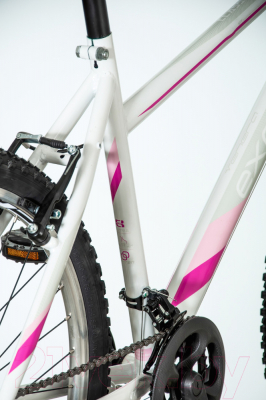 Велосипед Explorer Classy Lady 26/19 2021 / 1261023 (белый/розовый/серый)