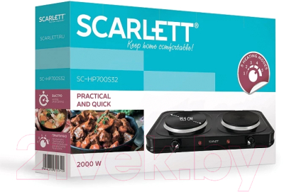 Электрическая настольная плита Scarlett SC-HP700S32 (черный)