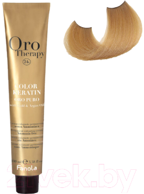 Крем-краска для волос Fanola Oro Puro Безаммиачная с кератином частицами золота тон 5.3 (100мл, светлый каштан золотистый)