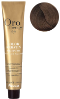 Крем-краска для волос Fanola Oro Puro Безаммиачная с кератином частицами золота тон 6.0 (100мл, темный блонд) - 