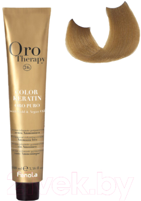 Крем-краска для волос Fanola Oro Puro Безаммиачная с кератином частицами золота тон 6.31 (100мл, темный блонд песочный)