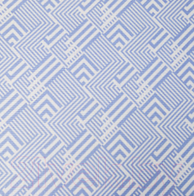Коврик для ванной Вилина Геометрия (65x1200, синий)