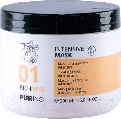 Маска для волос Puring 01 Richness Intensive Mask Интенсивного действия (500мл)