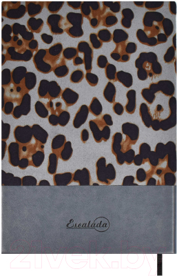 Ежедневник Escalada Леопард / 64214 (160л, серый)