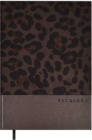 Ежедневник Escalada Леопард / 64216 (160л, темно-коричневый) - 