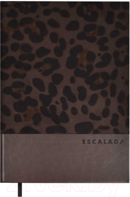 Ежедневник Escalada Леопард / 64216 (160л, темно-коричневый)