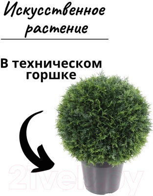 Искусственное растение Merry Bear Home Decor Туя шаровидная / KDA025