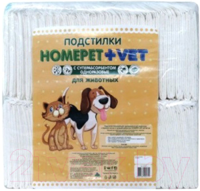 Одноразовая пеленка для животных Homepet Vet 80263 (60шт)