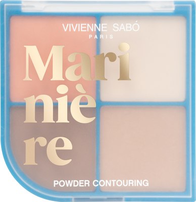 Палетка для скульптурирования Vivienne Sabo Mariniere тон 01 Пудровая (17.2г) - 