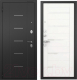 Входная дверь Mastino T3 Trust Eco MP черный муар металлик/черный муар/белый ларче (96x205, левая) - 