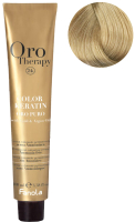 Крем-краска для волос Fanola Oro Puro Безаммиачная с кератином частицами золота тон 10.00 (100мл, интенсивный платиновый блонд) - 