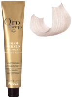 Крем-краска для волос Fanola Oro Puro Безаммиачная с кератином частицами золота тон 11.0 (100мл, суперсветлый платиновый блонд) - 
