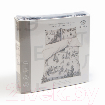 Комплект постельного белья Этель Winter Landscape Евро / 9823938