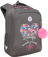 Школьный рюкзак Grizzly RG-466-4 (серый) - 