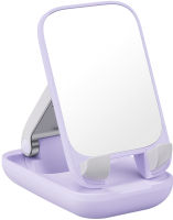 Держатель для смартфонов Baseus Seashell Series с зеркалом / B10551501511-00 (фиолетовый) - 