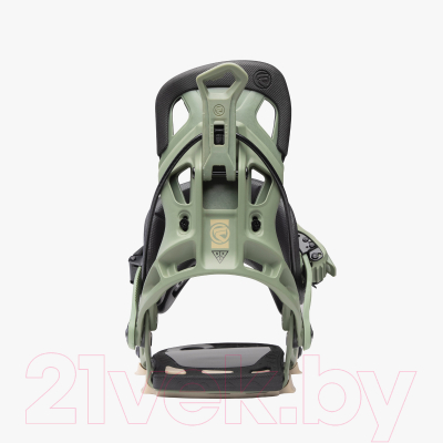 Крепления для сноуборда Flow 2023-24 Nx2  (L, оливковый)
