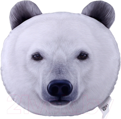 Подушка декоративная Mni Mnu Белый медведь / 9784110