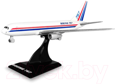 Самолет игрушечный Welly Boeing B767 / AV98835ST-W (белый)