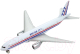 Самолет игрушечный Welly Boeing B777 / AV98836ST-W (белый) - 