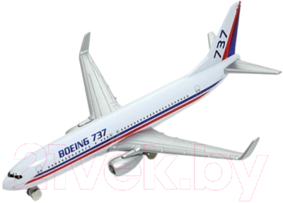 Самолет игрушечный Welly Boeing B737 / AV98839ST-W (белый)