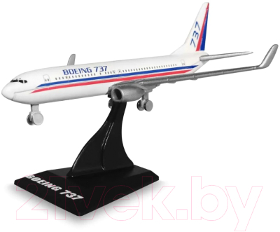 Самолет игрушечный Welly Boeing B737 / AV98839ST-W (белый)