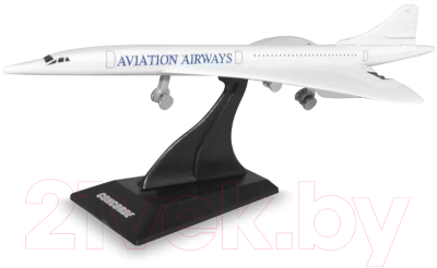 Самолет игрушечный Welly Concorde / AV98845ST-W (белый)
