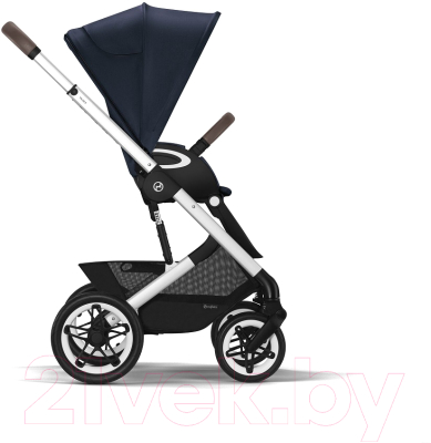 Детская прогулочная коляска Cybex Talos S Lux SLV (Ocean Blue, с дождевиком)