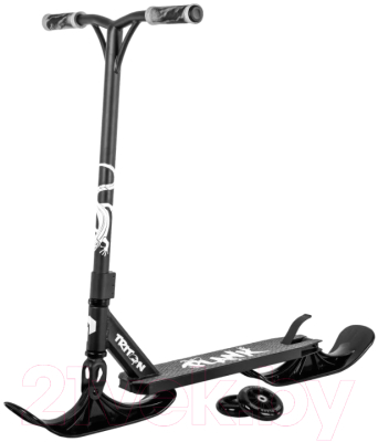 Самокат-снегокат Plank Triton P20-TRI100BK-S+SKI
