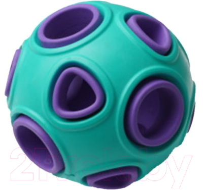 Игрушка для собак Homepet Silver Series Мяч / 78978 (бирюзово-фиолетовый)