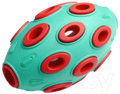 Игрушка для собак Homepet Silver Series Мяч / 78984 (бирюзово-красный)