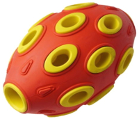 Игрушка для собак Homepet Silver Series Мяч / 78985 (красно-желтый) - 