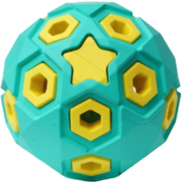 Игрушка для собак Homepet Silver Series Мяч / 78986 (бирюзово-желтый) - 