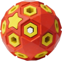 Игрушка для собак Homepet Silver Series Мяч / 78988 (красно-желтый) - 