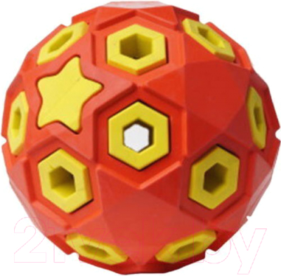 Игрушка для собак Homepet Silver Series Мяч / 78988 (красно-желтый)