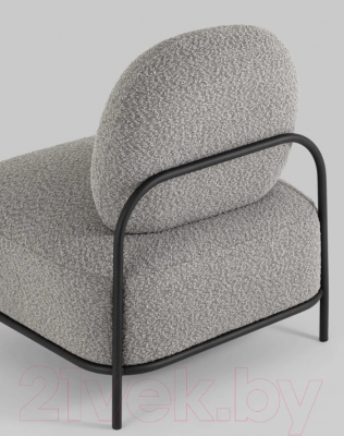 Кресло мягкое Stool Group Стоун (ткань букле серый)