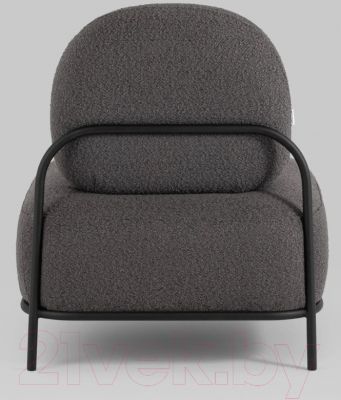 Кресло мягкое Stool Group Стоун (ткань букле темно-серый)