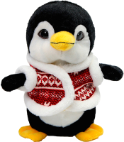 Мягкая игрушка Sima-Land Пингвин в шубке / 9672629 (черный) - 