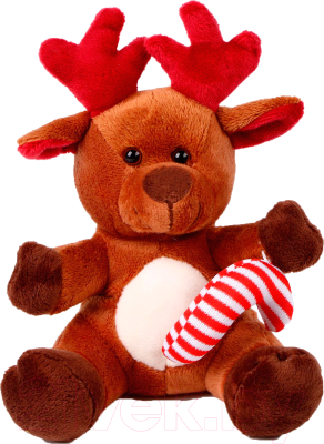 Мягкая игрушка Sima-Land Олененок новогодний / 9473217 (коричневый)