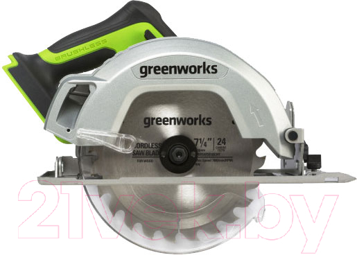 Дисковая пила Greenworks GD24CS бесщеточная 24V / 1500907