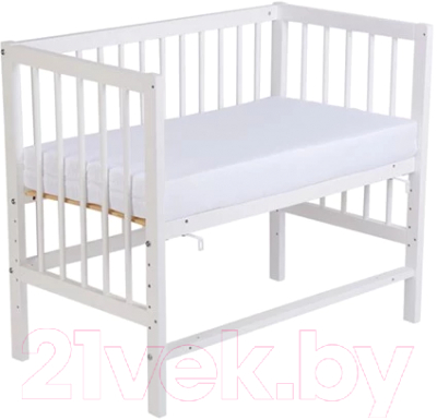 Детская кроватка Фея 100 Лео / 0003161-04 (белый)